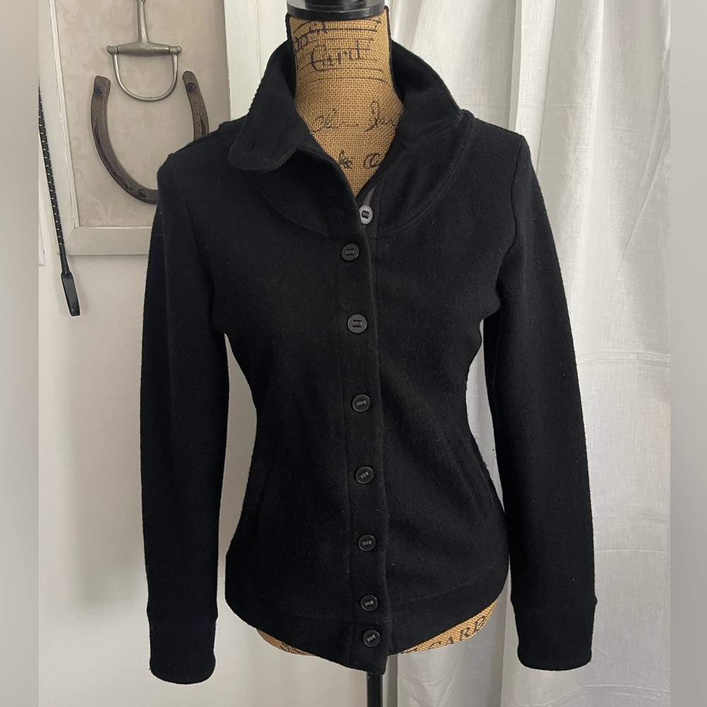Ibex Carrie New Zealand Merino Wool Blend Cardigan Sweater Jacket Size S